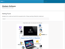 Tablet Screenshot of gladwevsoftware.com